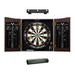 Viper | Vault Cabinet with Shot King Sisal Dartboard | Padded Dart Mat | Shadow Buster Dartboard Lights