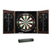 Viper | Vault Cabinet with Shot King Sisal Dartboard | Shadow Buster Dartboard Lights | Steel Tip Dart Accessories Kit | The Bull Starts Here | Throw Line Marker | Padded Dart Mat