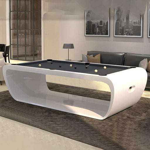 White Billiards | Aldo Modern Slate | Pool Table | Customizable | Durable