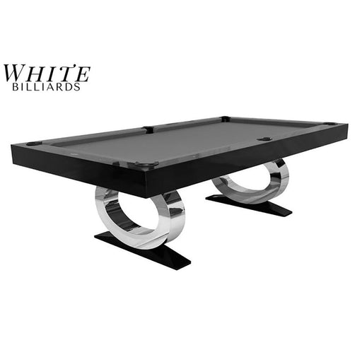 White Billiards | Daphne Modern Slate | Pool Table | Stain Resistant | 7′ - 8′ - 9′
