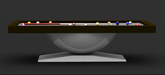 White Billiards | Dome Modern Slate | Pool Table |7' - 8' - 9' | Sleek Design