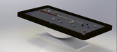 White Billiards | Dome Modern Slate | Pool Table |7' - 8' - 9' | Sleek Design