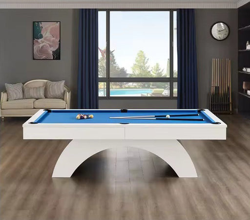 White Billiards | Karmen Modern Slate | Pool Table | Handcrafted | 7′ - 8′ - 9′