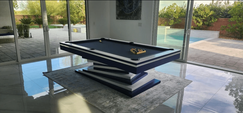 White Billiards | Neavio Modern Slate | 7' - 8' - 9' | Luxury Pool Table | Hardwood Frame | Made in America Version
