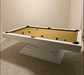 White Billiards | Neavio Modern Slate | 7' - 8' - 9' | Luxury Pool Table | Hardwood Frame | Made in America Version