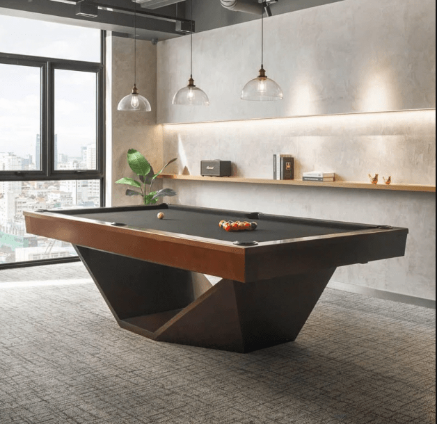 White Billiards | Olics Modern Slate | 7′ - 8′ - 9′ | Luxury Pool Table | Sleek Design | Made in America Version