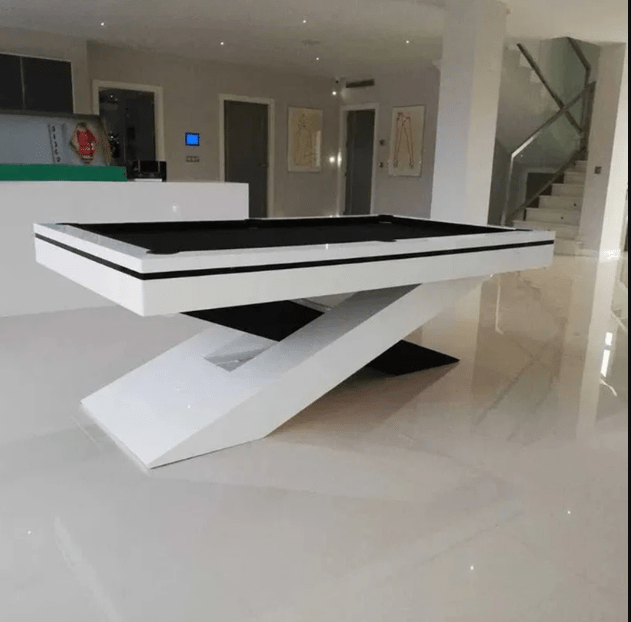 White Billiards | Ultimate Modern Slate | 7' - 8' - 9' | Luxury Pool Table | Made in America Version