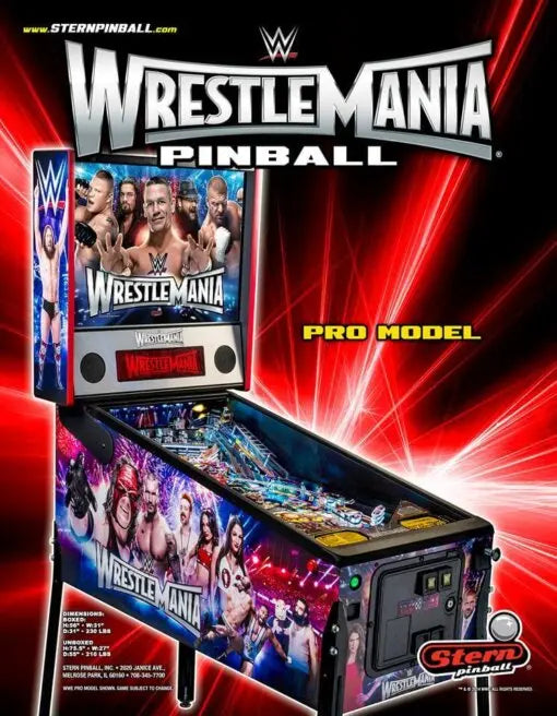 Stern | WWE Wrestlemania Pro Pinball Machine