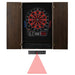 Viper Metropolitan Espresso Soft Tip Dartboard Cabinet, 797 Electronic Dartboard, and Dart Laser Line Darts Viper 