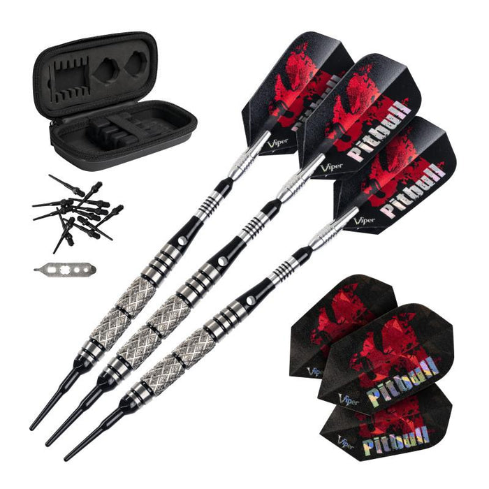 Viper 787 Electronic Dartboard, Pitbull Soft Tip Darts, 50ct Dart Tips, "The Bull Starts Here" Throw Line Marker & Tip Remover Tool Darts Viper 