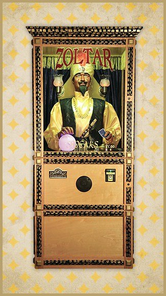 Zoltar | Fortune Teller - Deluxe Edition | Arcade Machine | 33″ Spacious Cabinet | Sleek Design
