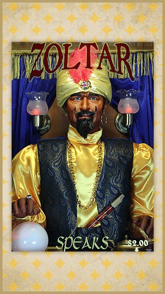 Zoltar | Fortune Teller - Standard Edition | Arcade Machine | Compact Cabinet